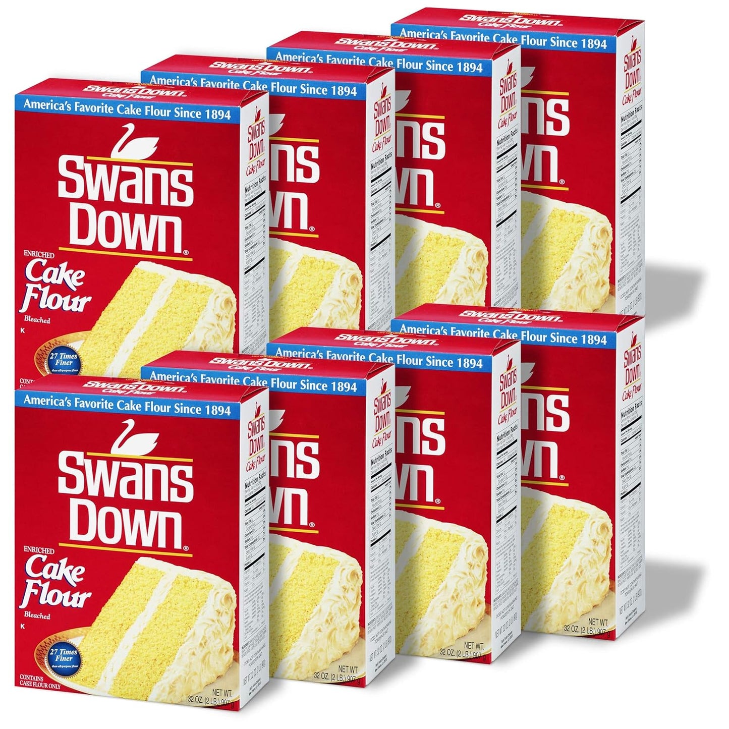 Swans Down Pack of 8