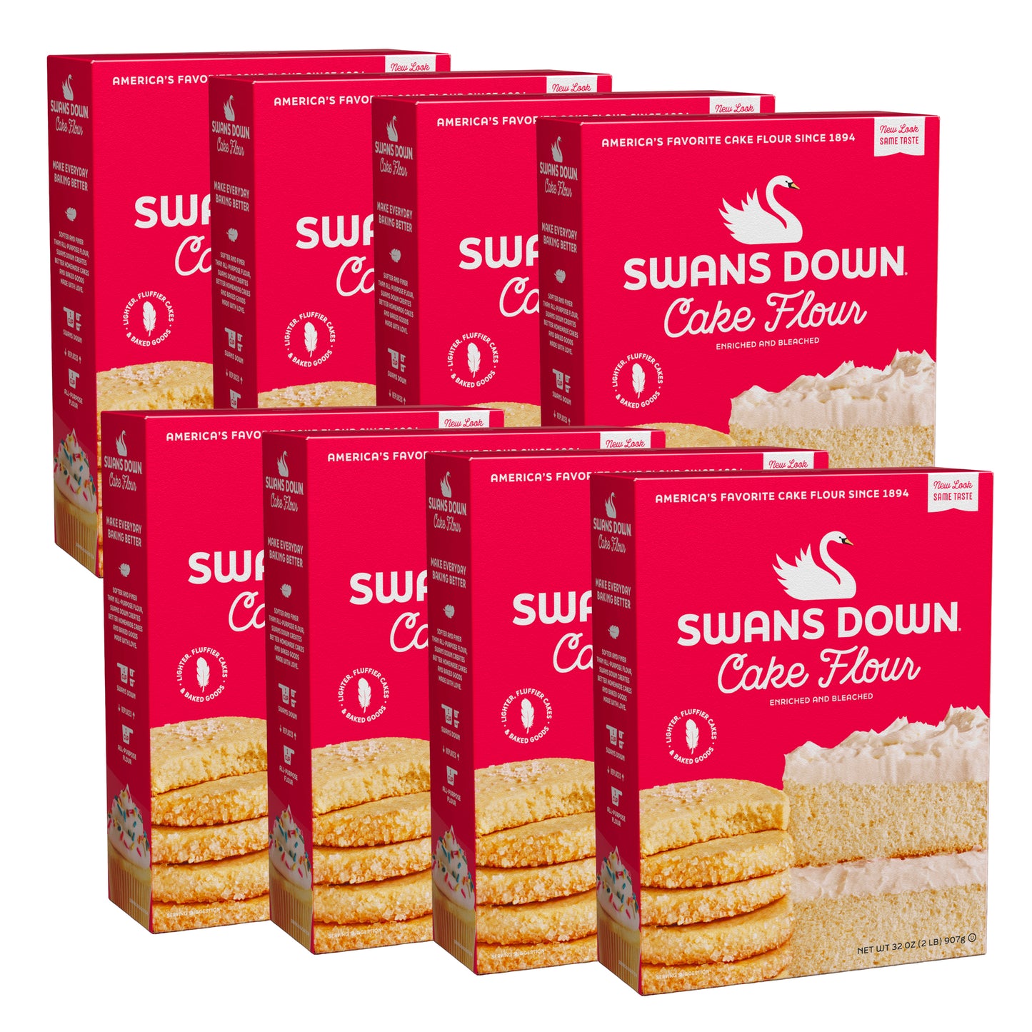 Swans Down Pack of 8